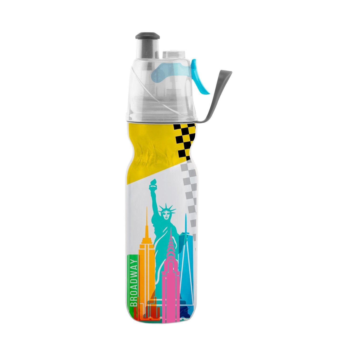 O2COOL Arctic Squeeze Mist 'N Sip Insulated Water Bottle 20oz