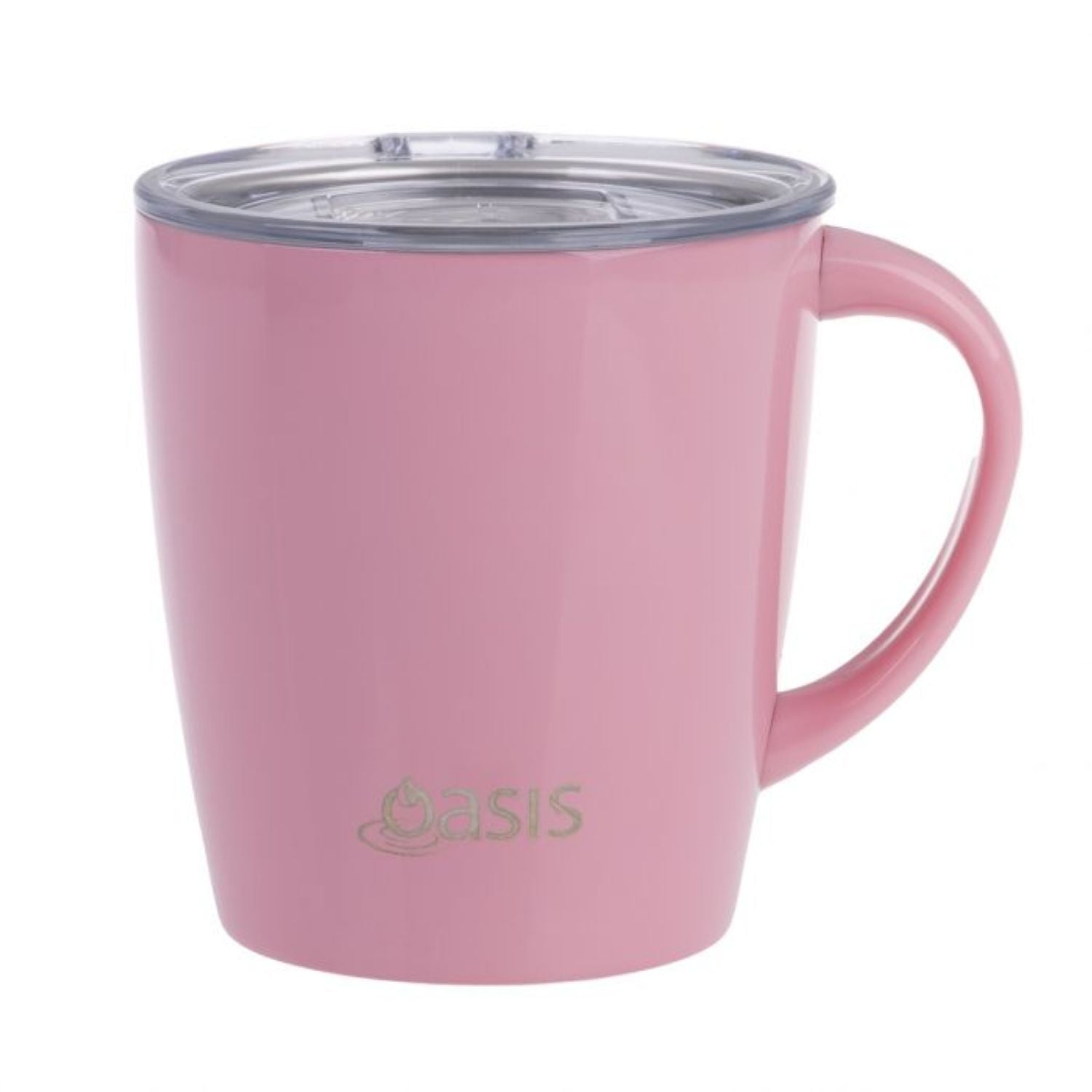 Oasis Stainless Steel Insulated Metro Mug with Handle And Lid 350ML