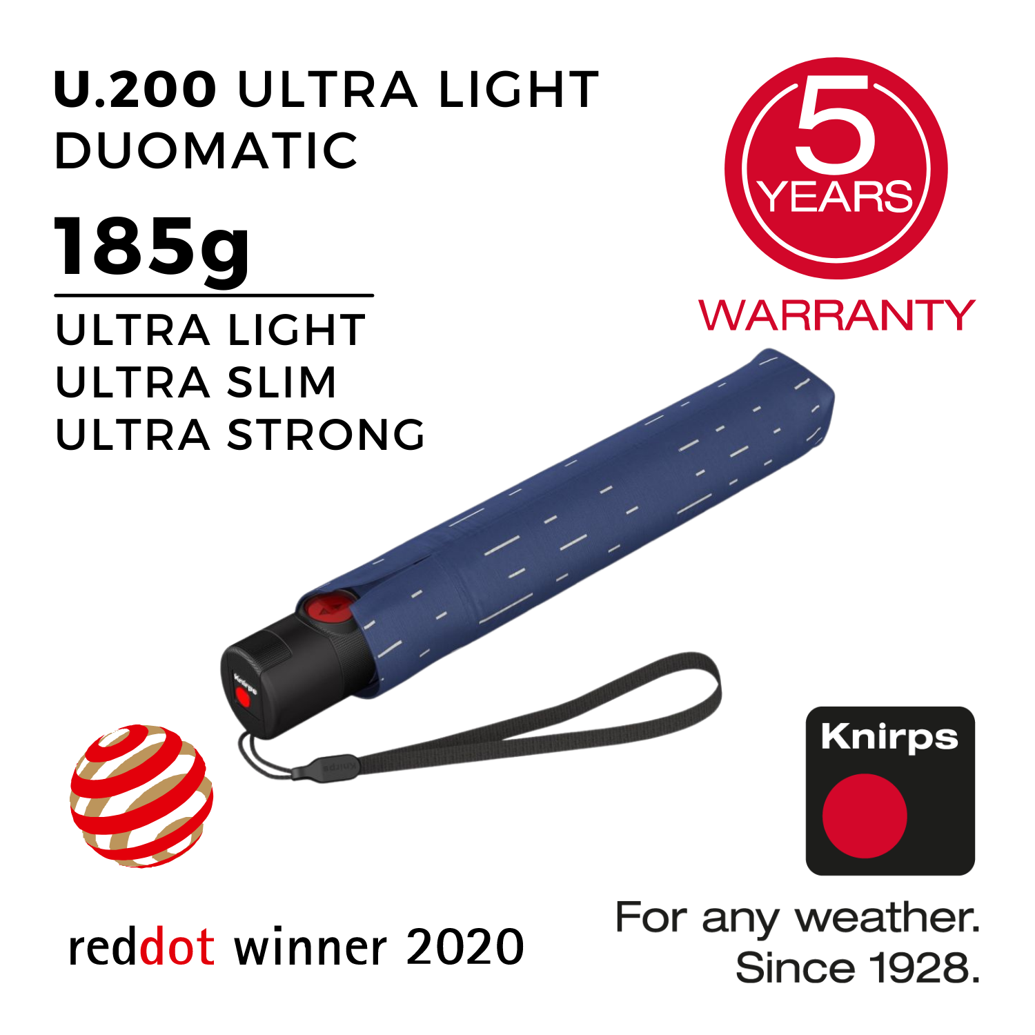 Knirps U.200 Ultra Light Duomatic Umbrella (SA)