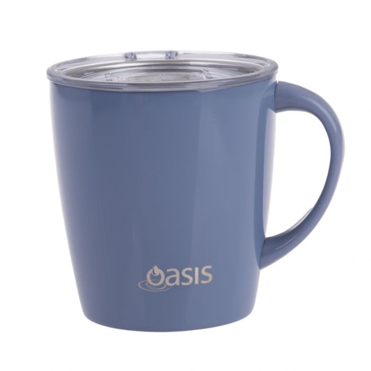 Oasis Stainless Steel Insulated Metro Mug with Handle And Lid 350ML