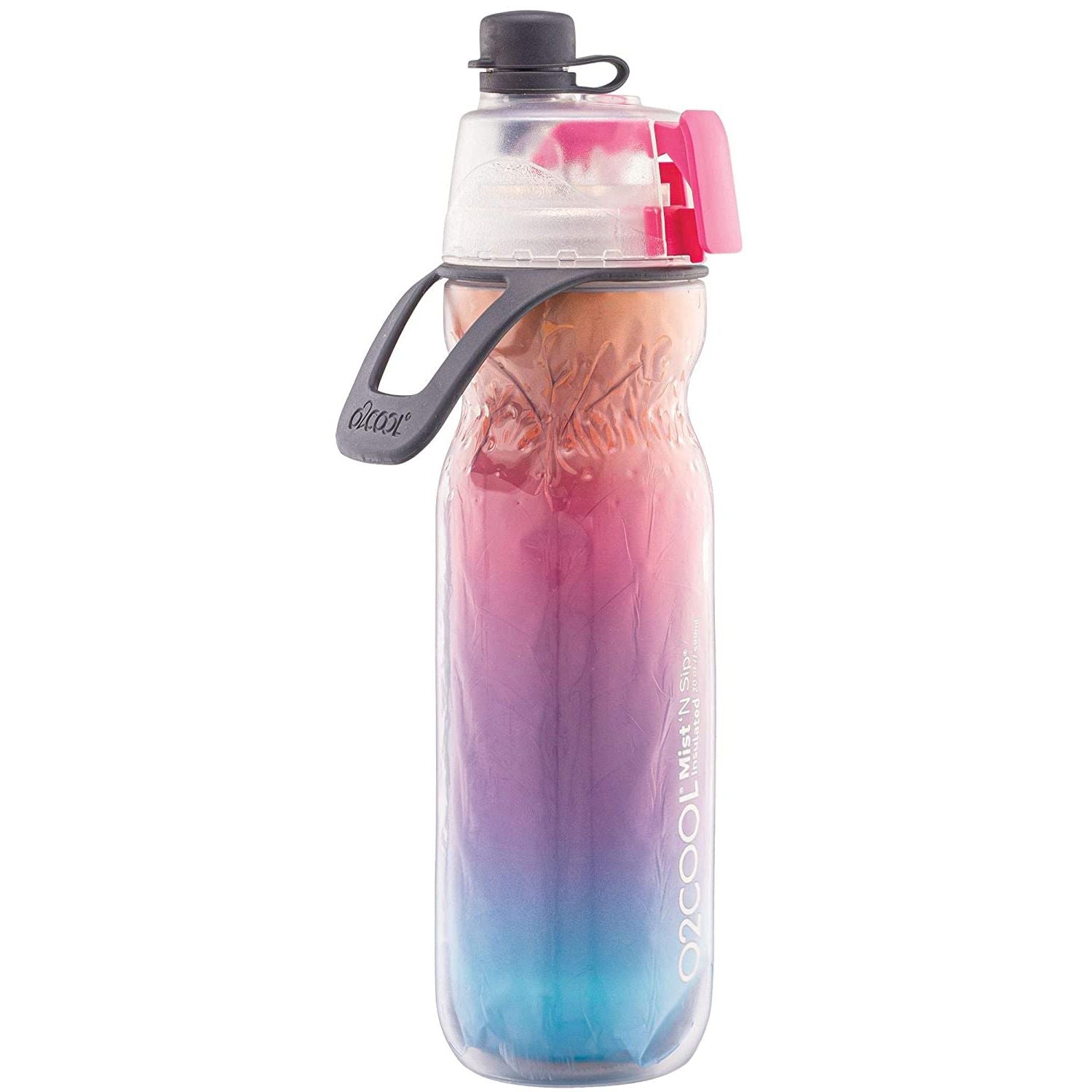 O2COOL Arctic Squeeze Mist 'N Sip Insulated Water Bottle 20oz