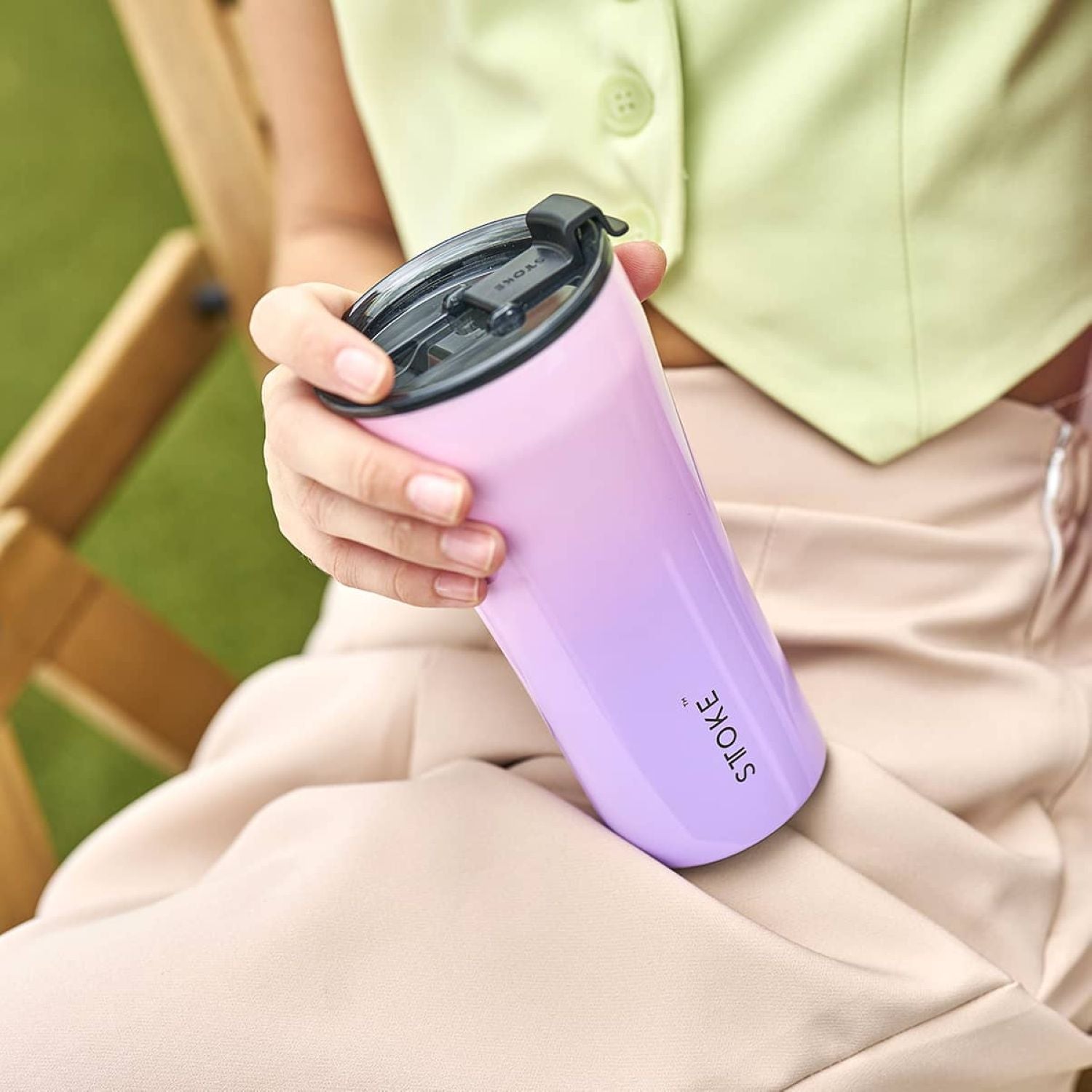 STTOKE Flow Leakproof Ceramic Insulated Cup 16oz