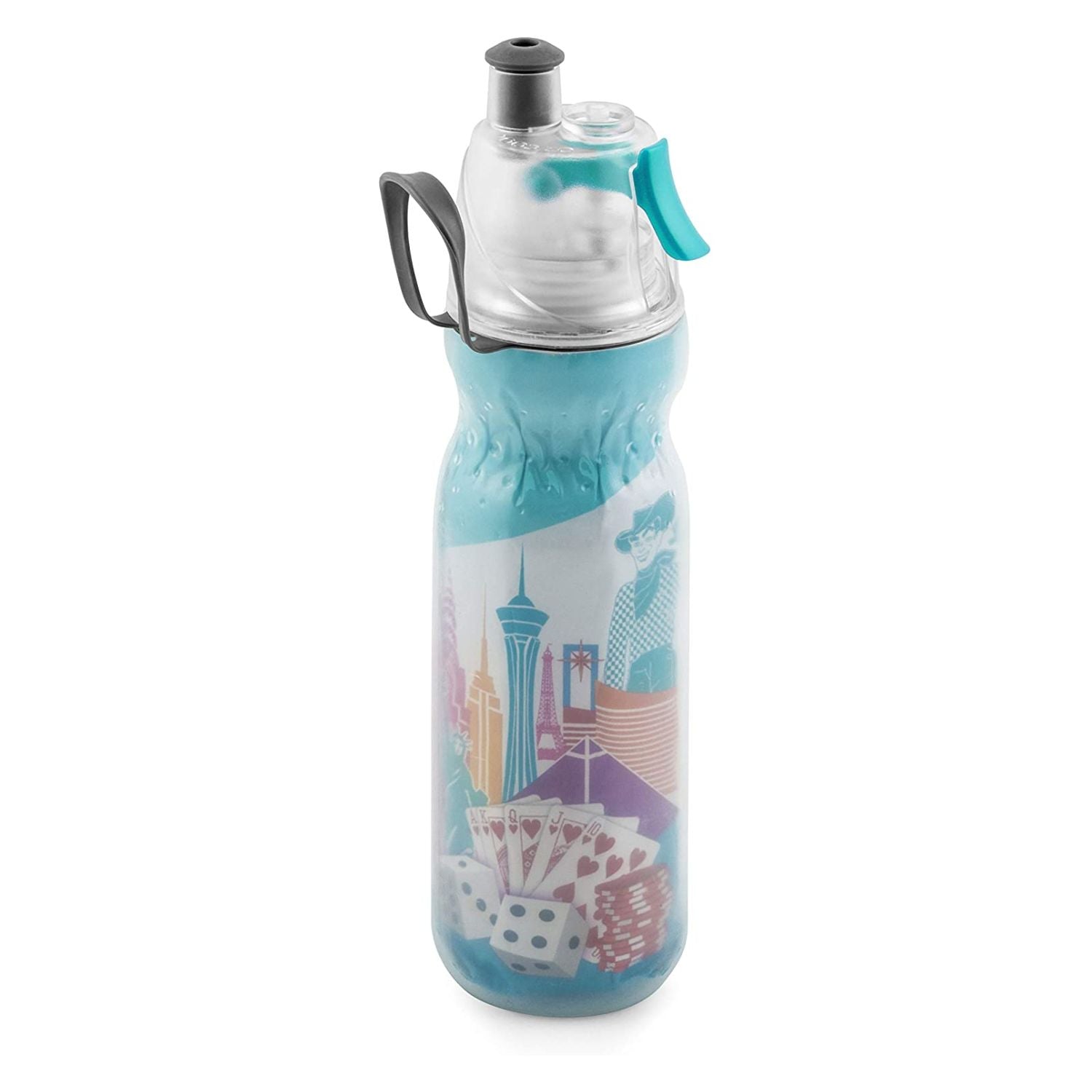 O2COOL Arctic Squeeze Mist 'N Sip Insulated Water Bottle 20oz