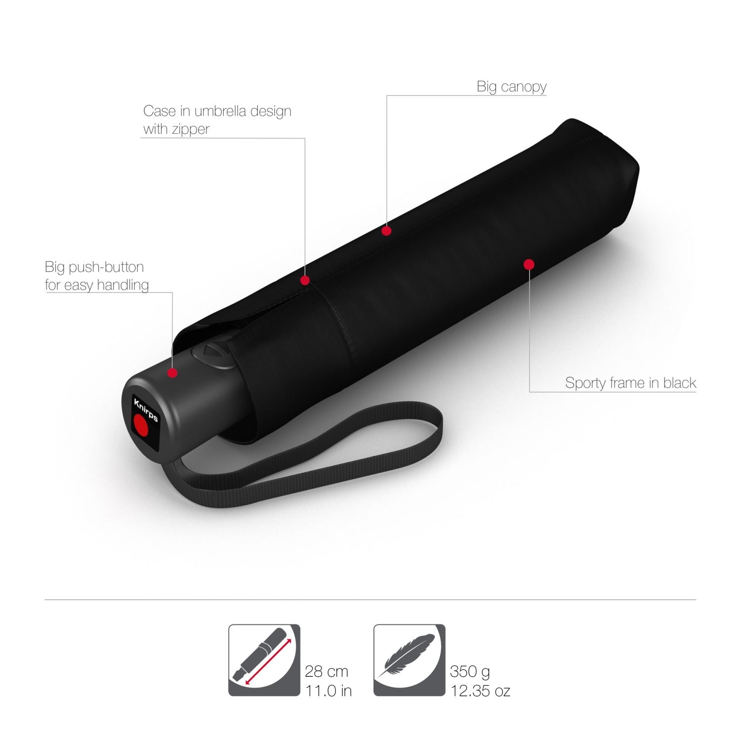 Knirps A.200 Medium Duomatic Umbrella (SA)