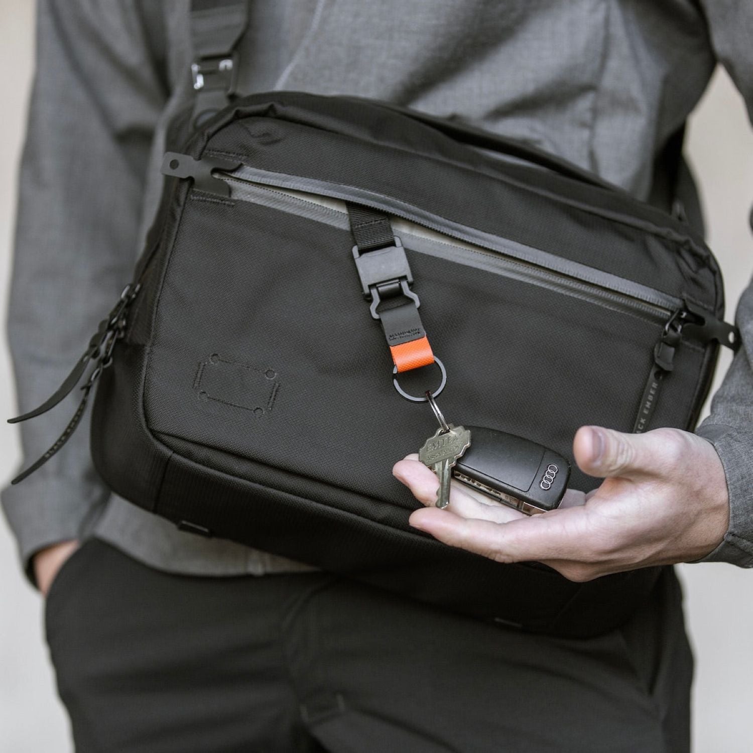 Black Ember 11" Tablet Grip Sling Bag 8L (SA)