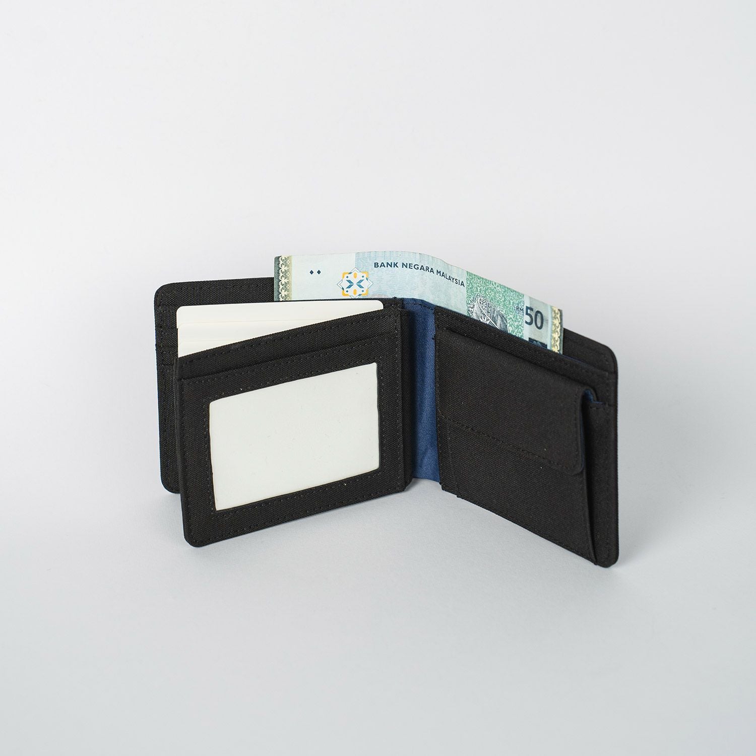 Crossing Bifold Wallet with Coin Pocket & Card Flap RFID