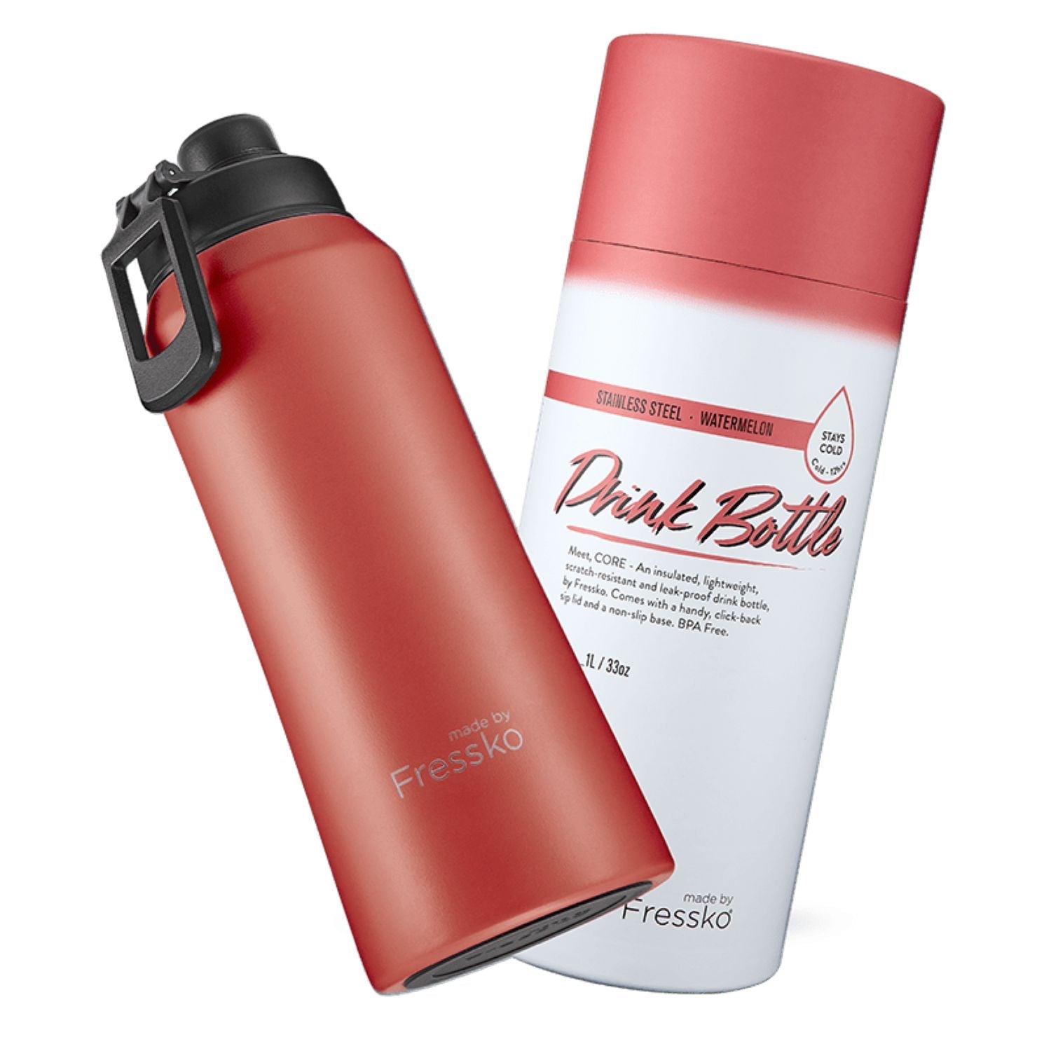 Made By Fressko Core 34oz Insulated Stainless Steel Drink Bottle (SA)