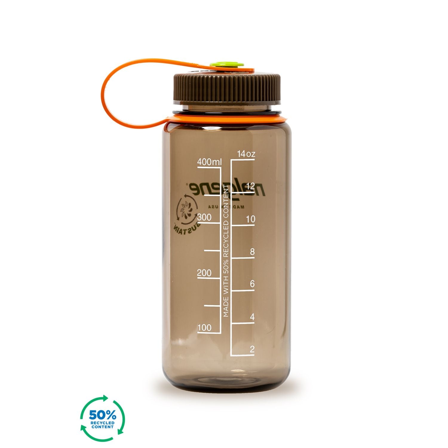 Nalgene 16oz Wide Mouth Sustain Water Bottle (Plain)