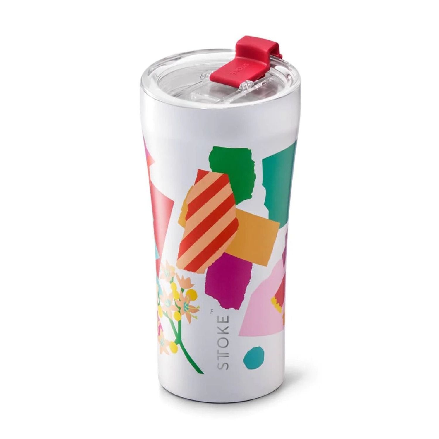 STTOKE Leah Summer Blooms Leakproof Ceramic Insulated Cup