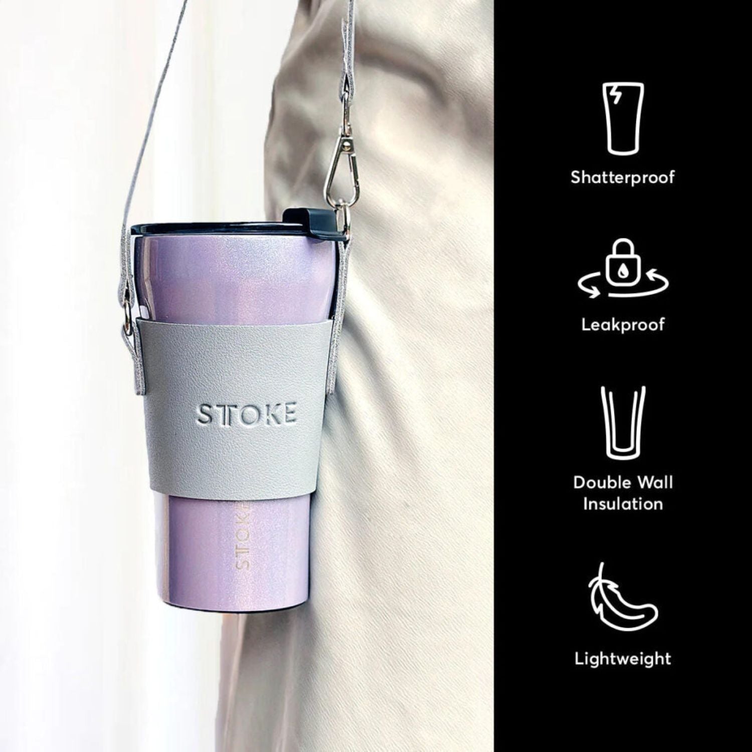 STTOKE Leakproof Ceramic Insulated Cup 12oz (Unicorn)