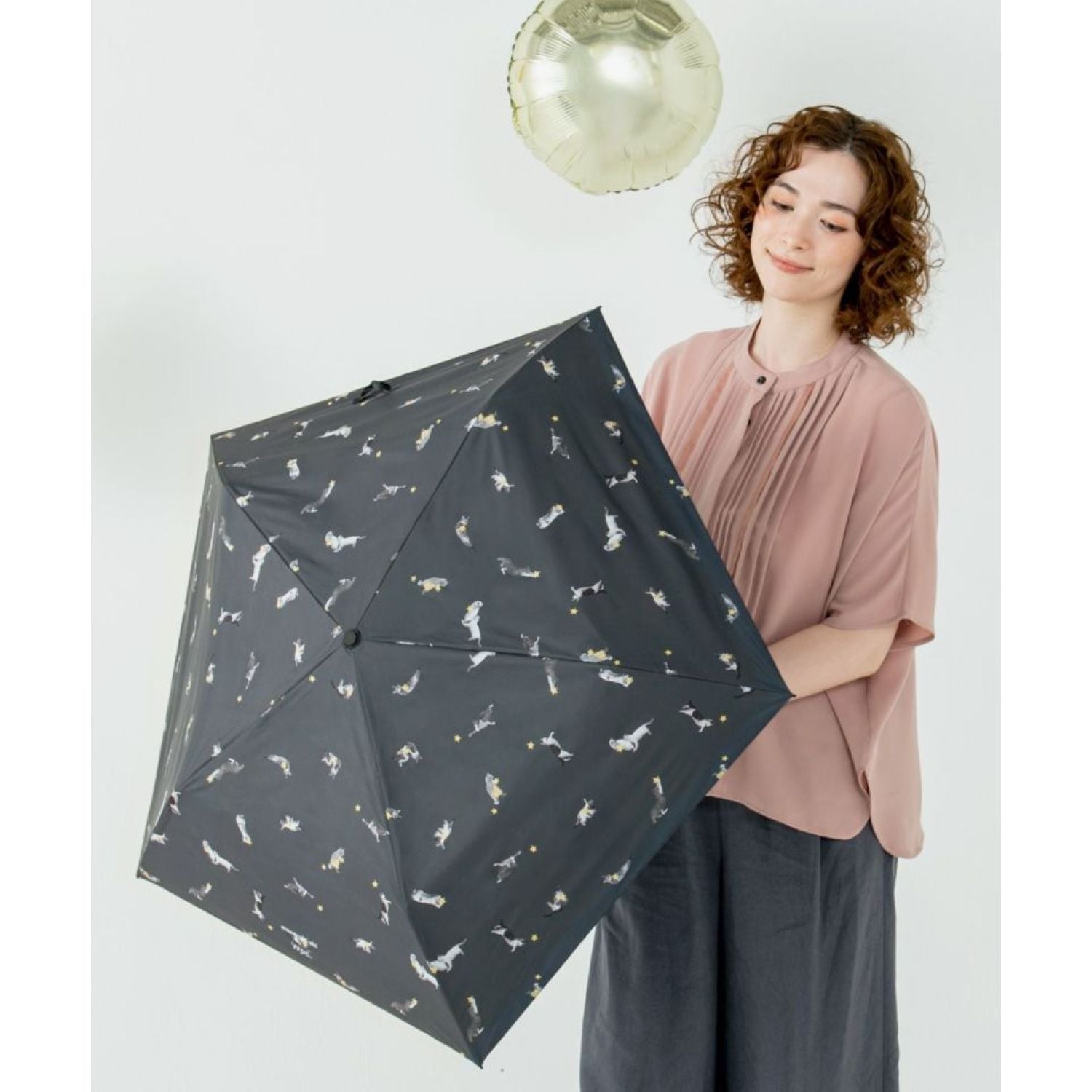 WPC X Masayuki Oki Neko UV Protection UPF 50+ Umbrella 49cm (SA)