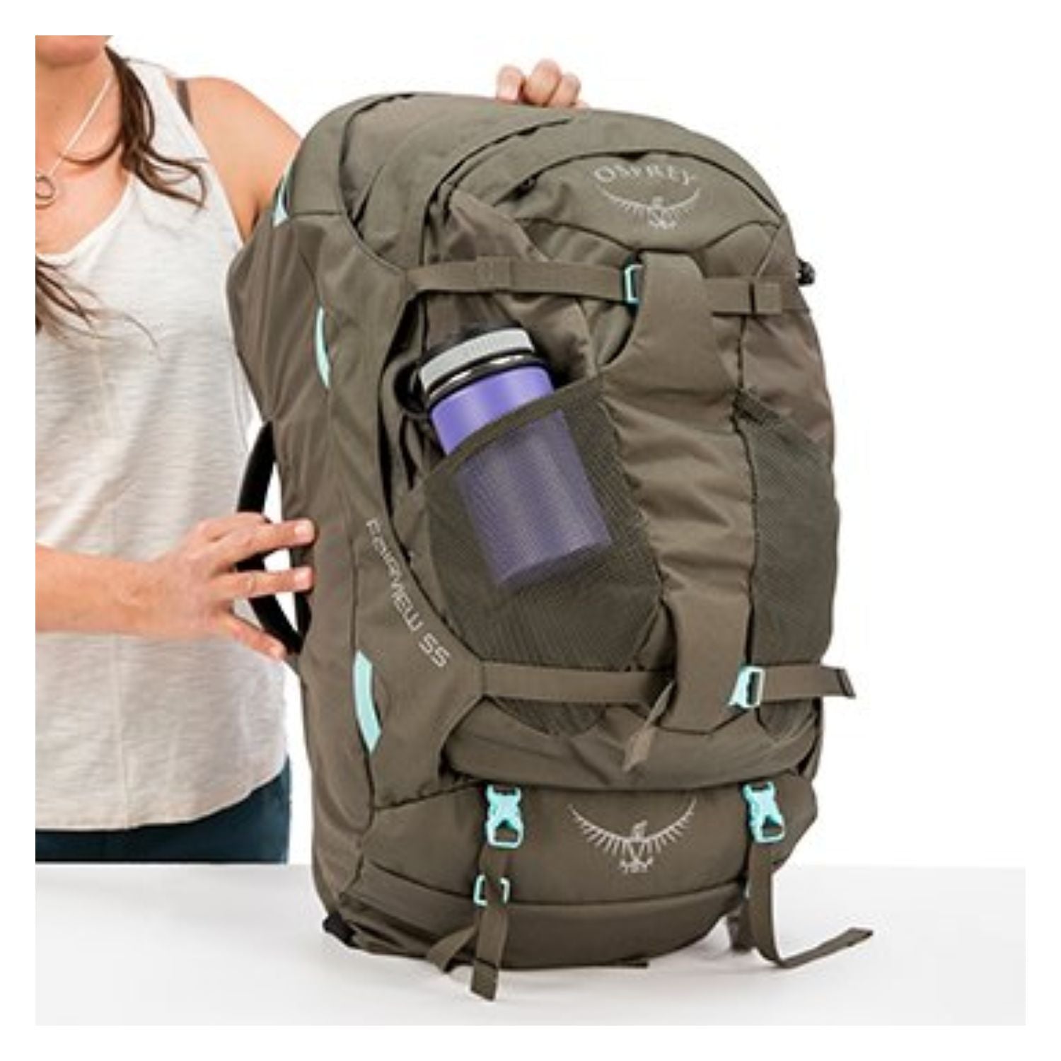 Osprey Fairview Travel Pack 55 Backpack - Extra Small/Small - Women's Travel - Trekking