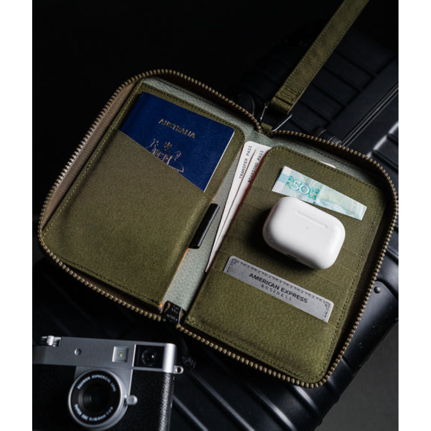 ALPAKA Zip Passport Wallet