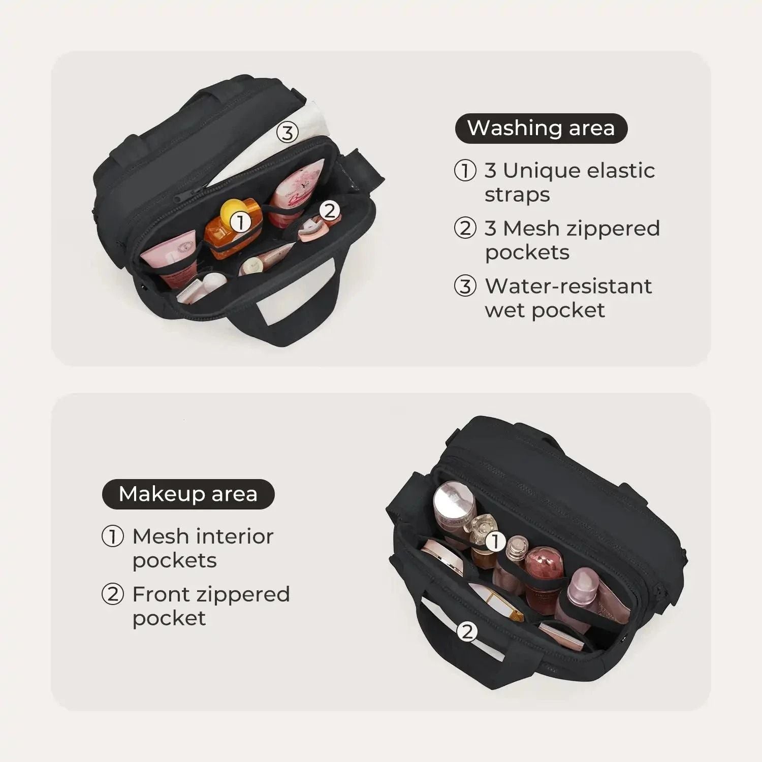 Bagsmart Crush Hanging Toiletry Bag