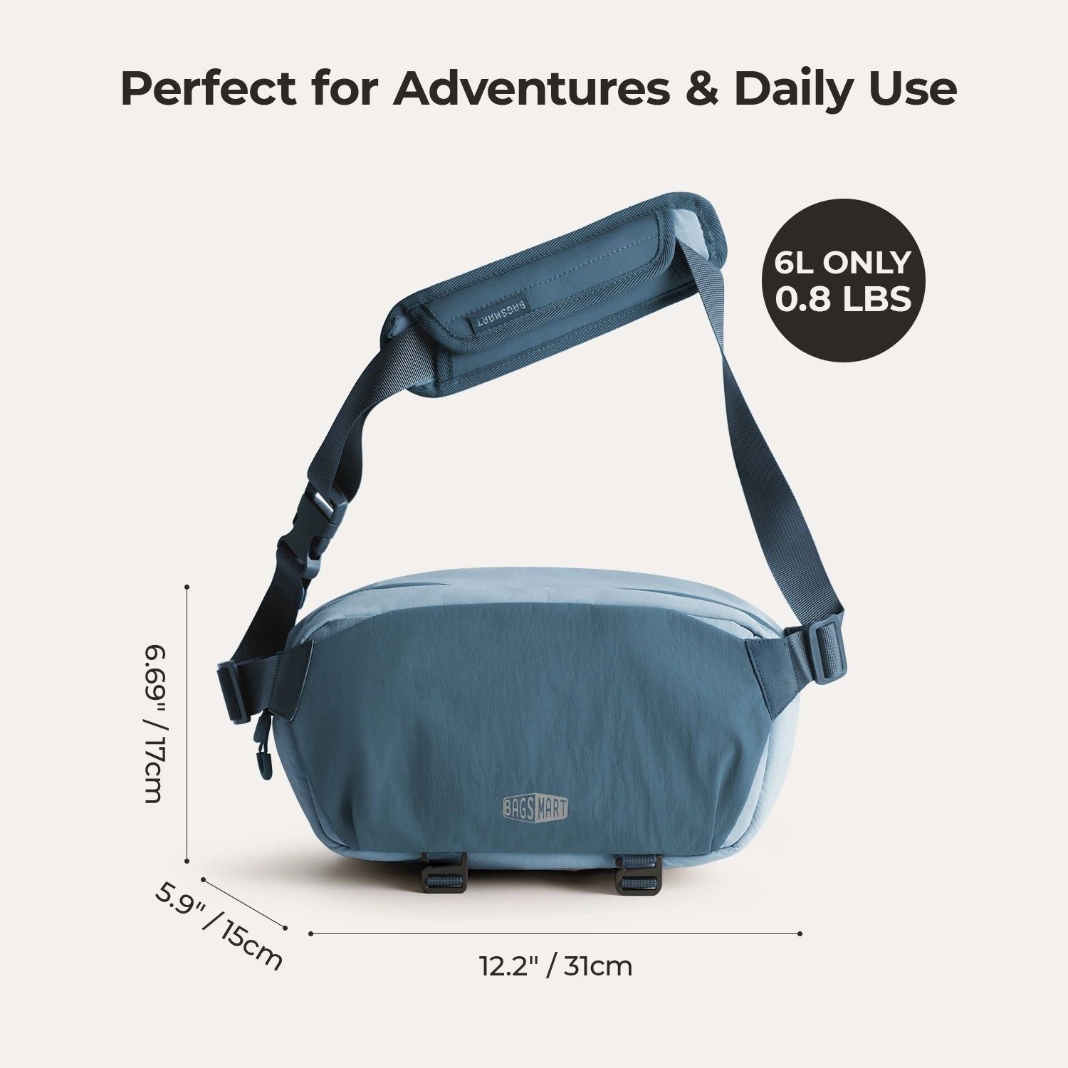 Bagsmart Soar Camera Sling Bag With Tripod Holder 6L