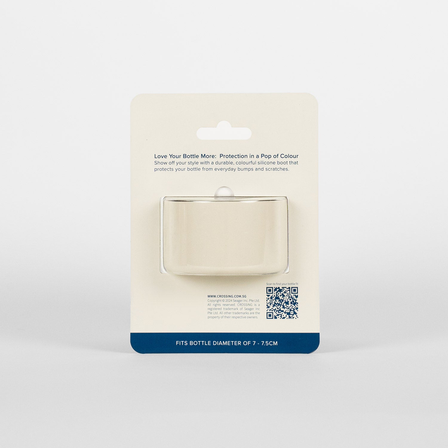 Crossing Silicone Water Bottle Boot - Fits Diameter 7-7.5cm (550ml) Blistered Pack