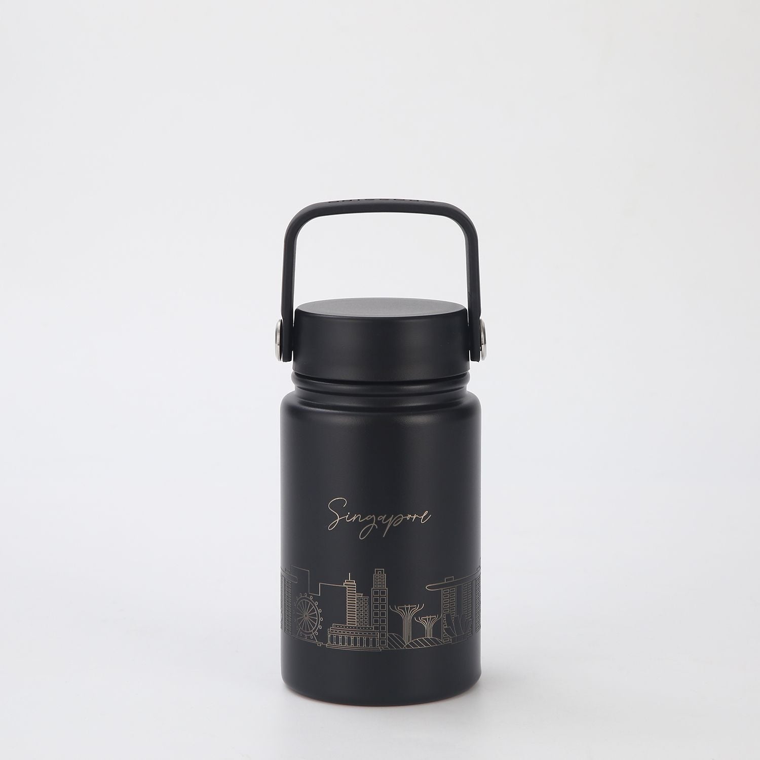 Crossing Urban Ceramic S/S Insulated Flat Cap Bottle With Handle 400ml