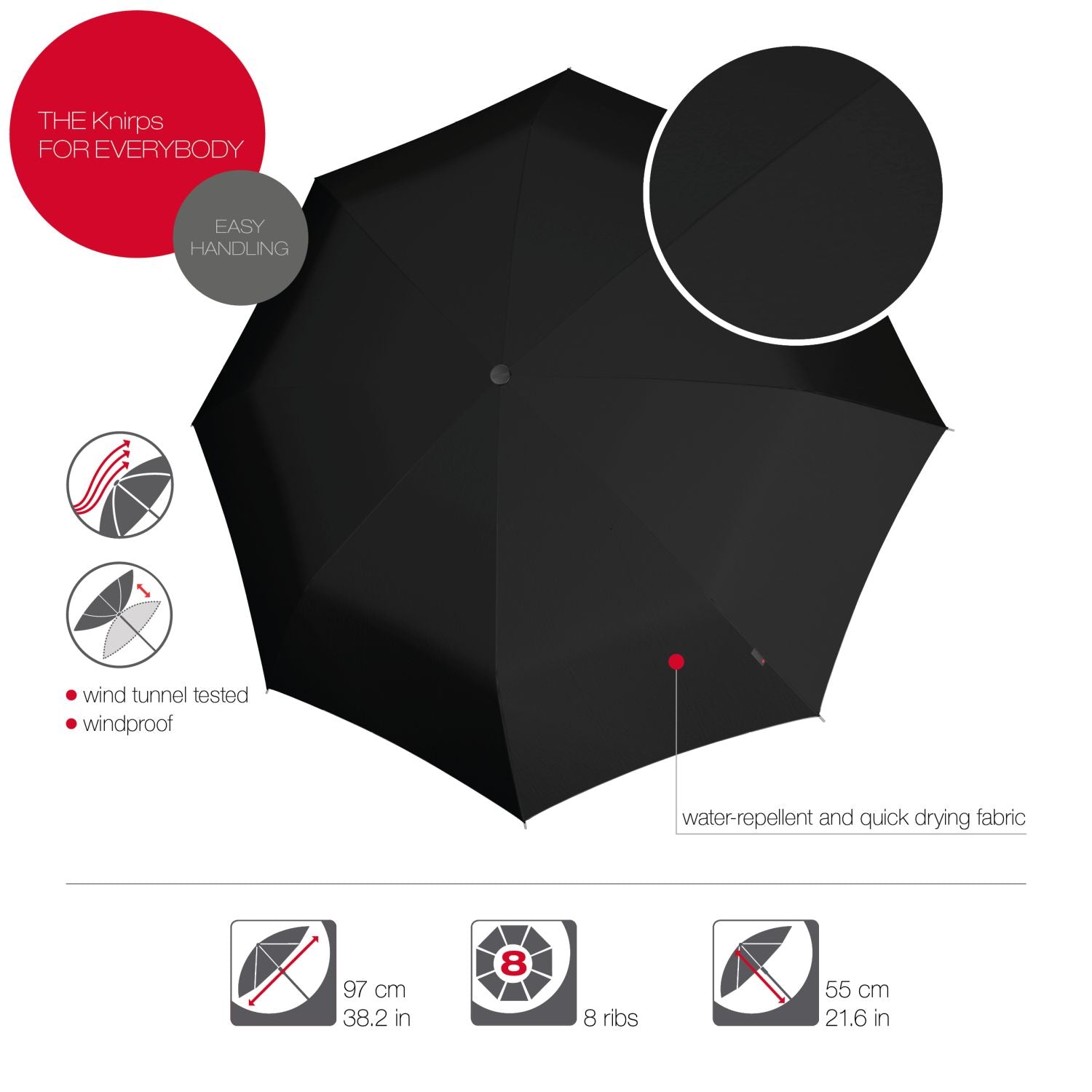 Knirps A.200 Medium Duomatic Umbrella