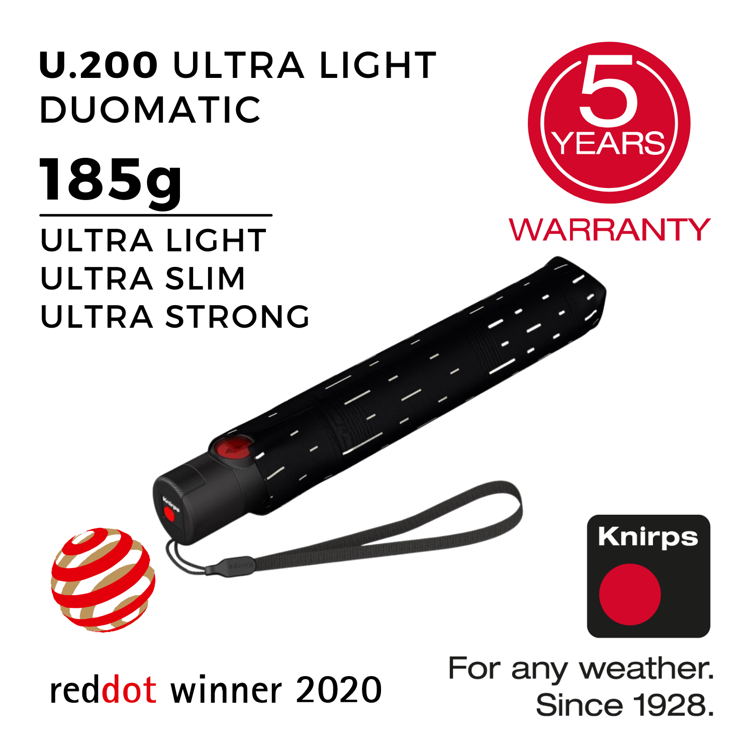 Knirps U.200 Ultra Light Duomatic Umbrella (SA)