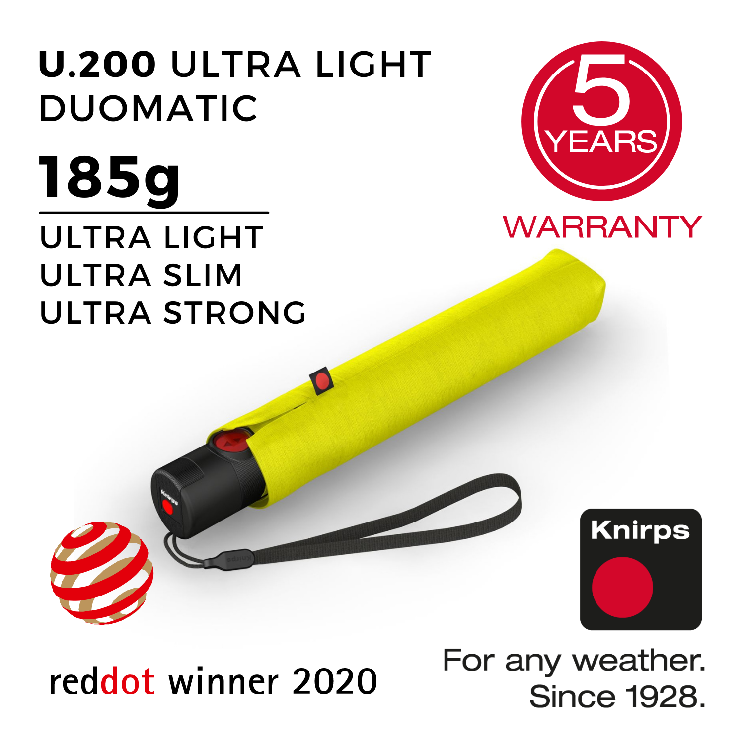 Knirps U.200 Ultra Light Duomatic Umbrella (SA)