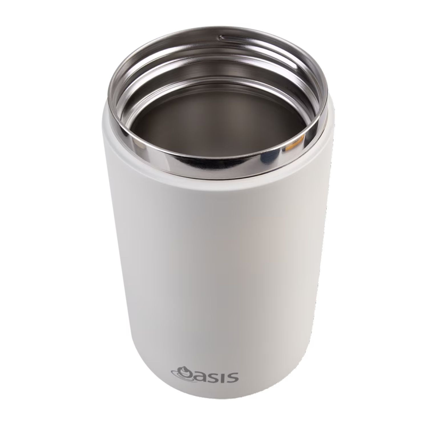 Oasis S/S Insulated Dual Compartment Food Jar W Handle And Spoon 700ML