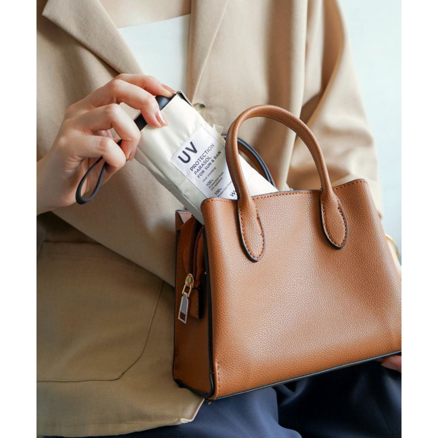 WPC Patchwork Tiny (2025) UV Protection UPF 50+ Umbrella 47cm