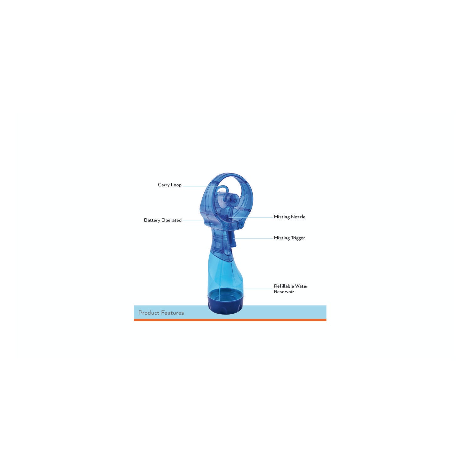 O2Cool Deluxe Misting Fan Large