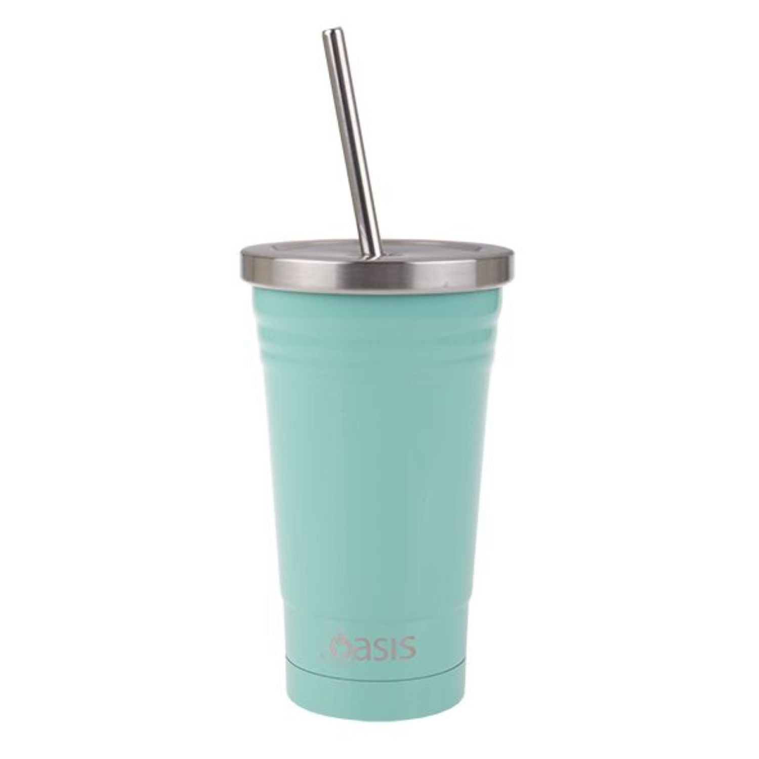 Oasis Stainless Steel Insulated Smoothie Tumbler with Straw 500ML
