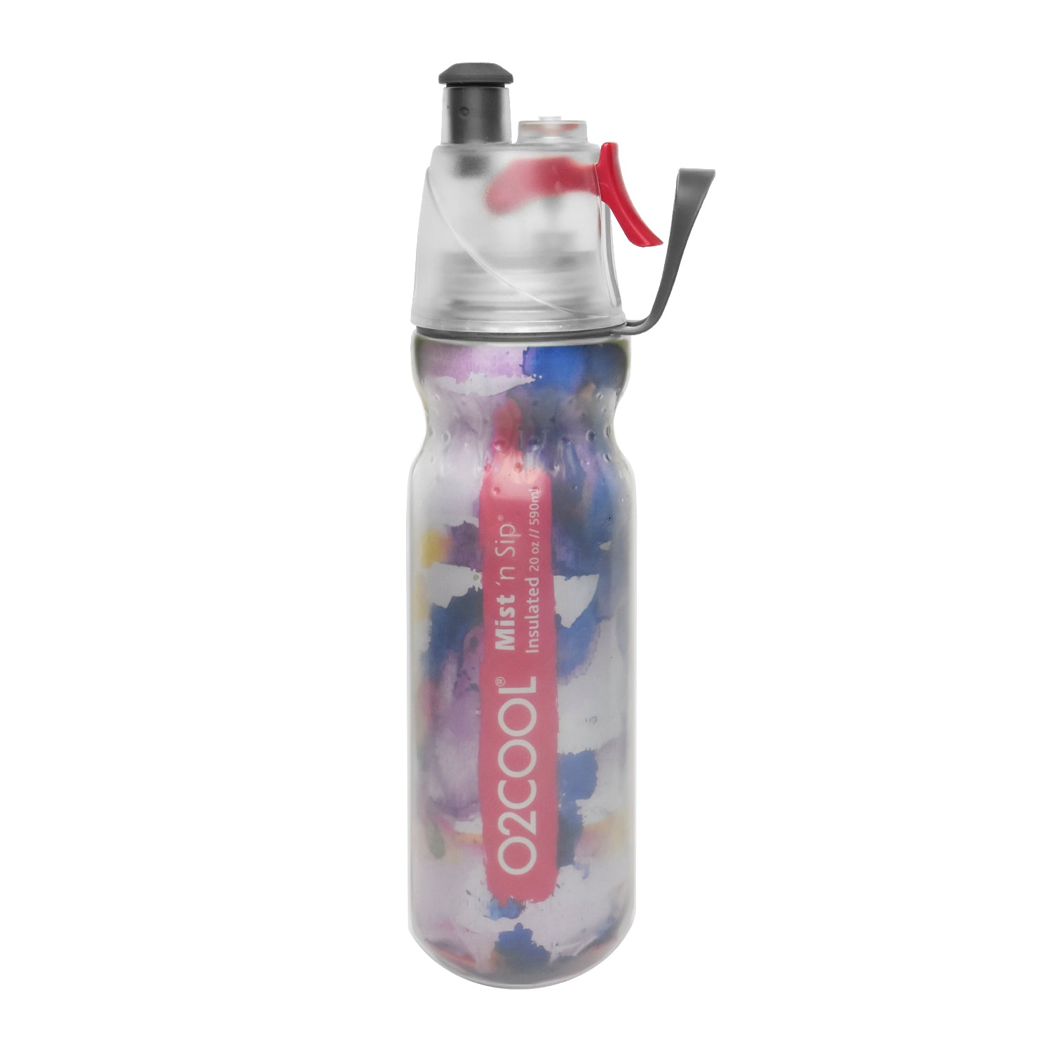 O2COOL Arctic Squeeze Mist 'N Sip Insulated Water Bottle 20oz