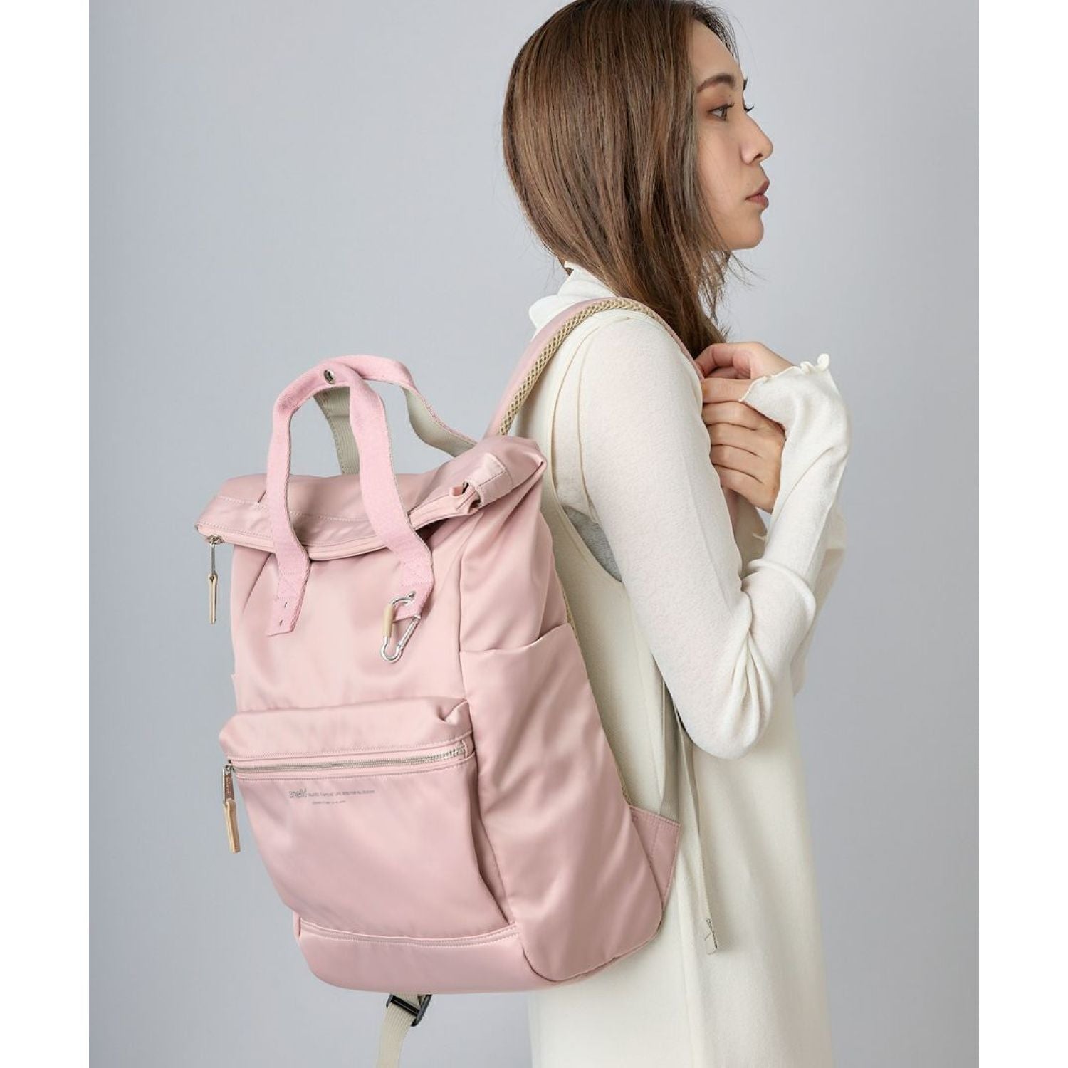 anello mini backpack pink BACKYARD FAMILY anelloGRANDE Motte with Handle have accessory. Anello Pink Backpack Diaper Bag