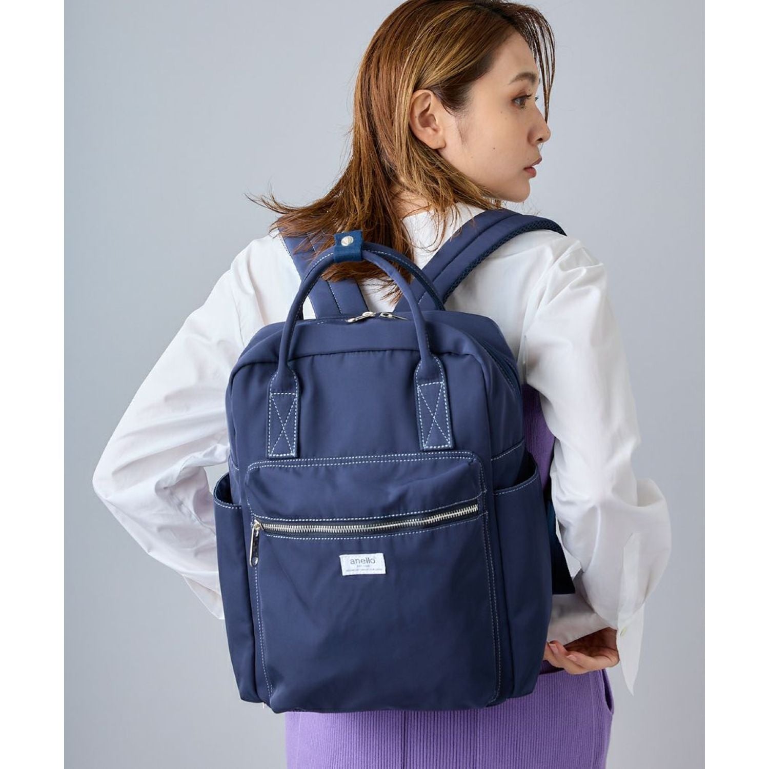 Buy Anello Town Squared Backpack in Singapore & Malaysia - The Wallet Shop