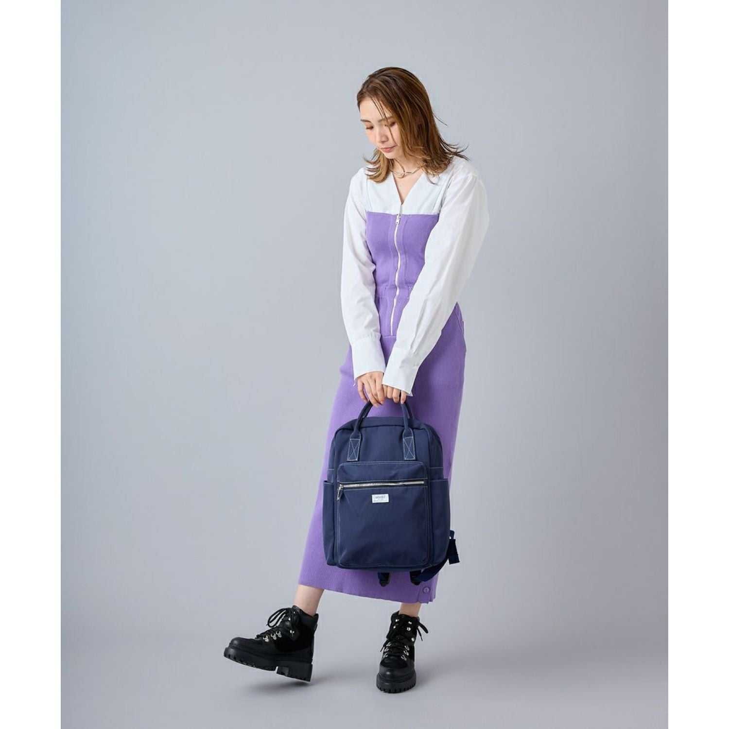 Buy Anello Town Squared Backpack in Singapore & Malaysia - The Wallet Shop