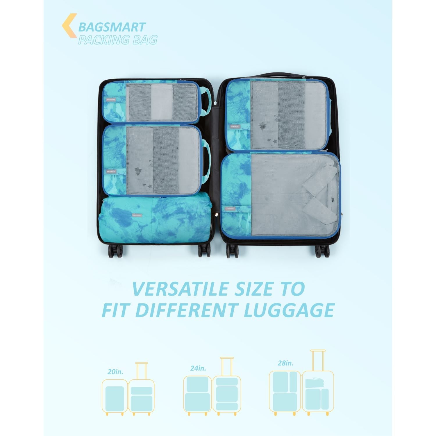 Bagsmart 6-In-1 Compression Packing Cubes (SA)