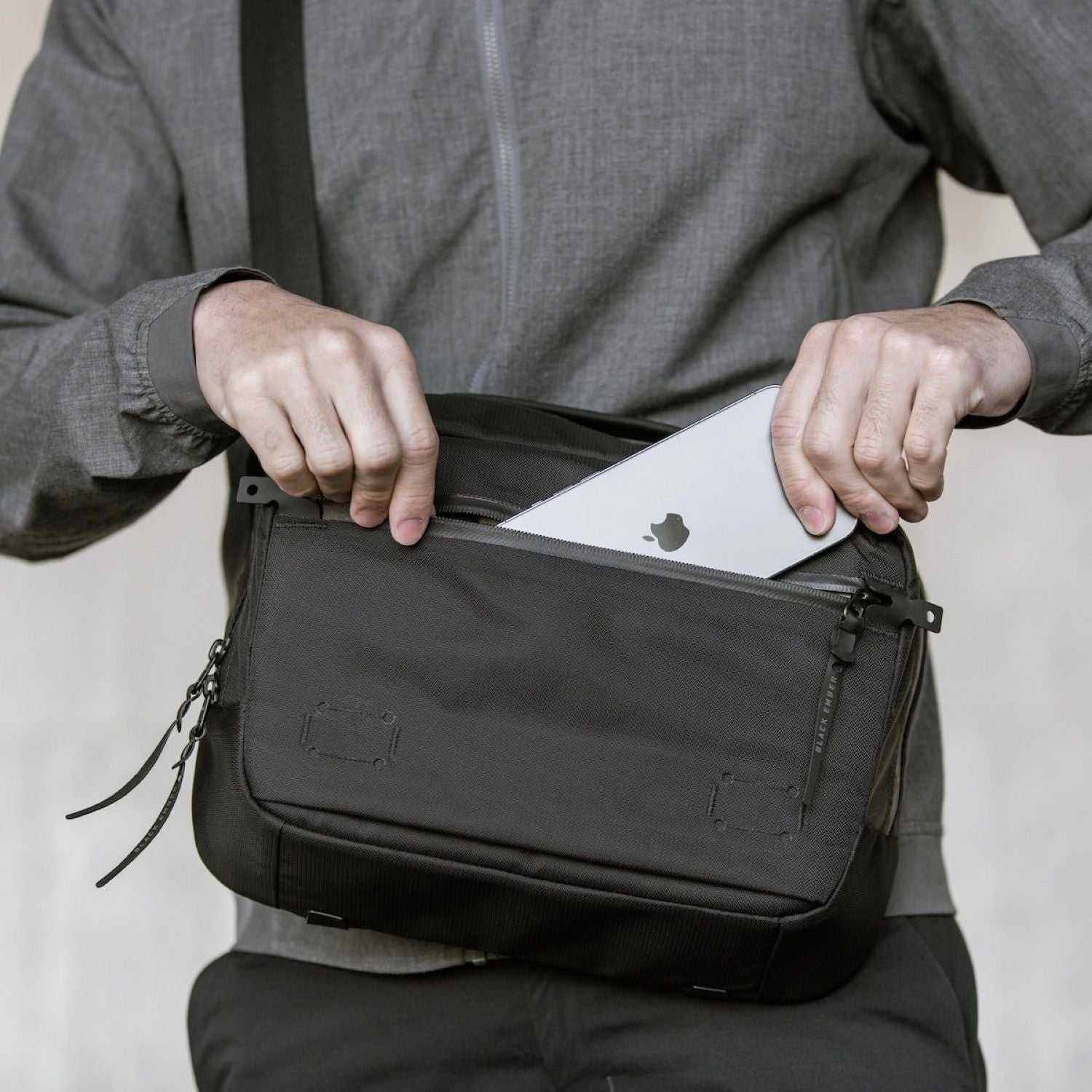 Black Ember 11" Tablet Grip Sling Bag 8L (SA)