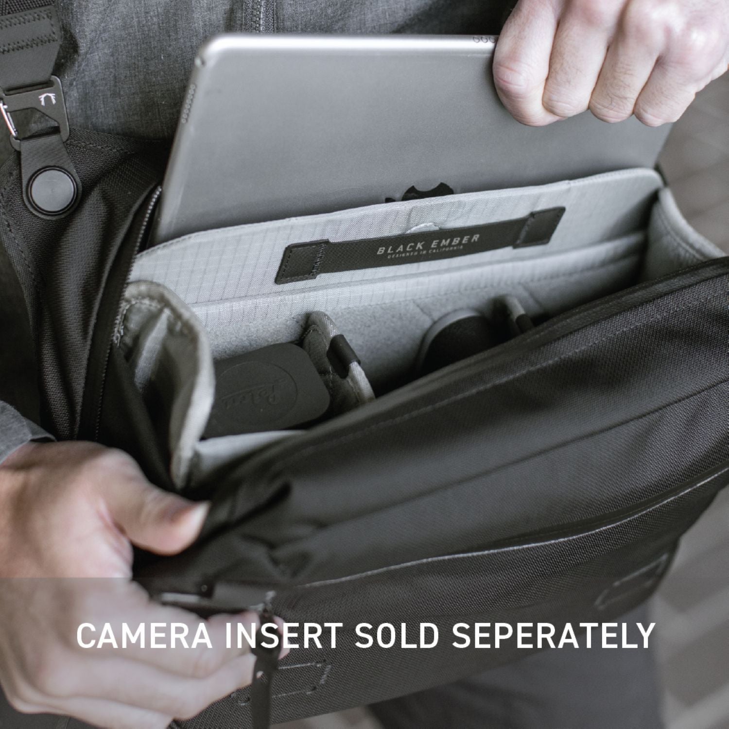 Black Ember 11" Tablet Grip Sling Bag 8L (SA)