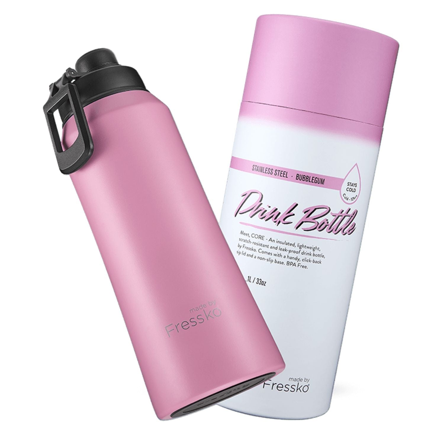 Made By Fressko Core 34oz Insulated Stainless Steel Drink Bottle (SA)