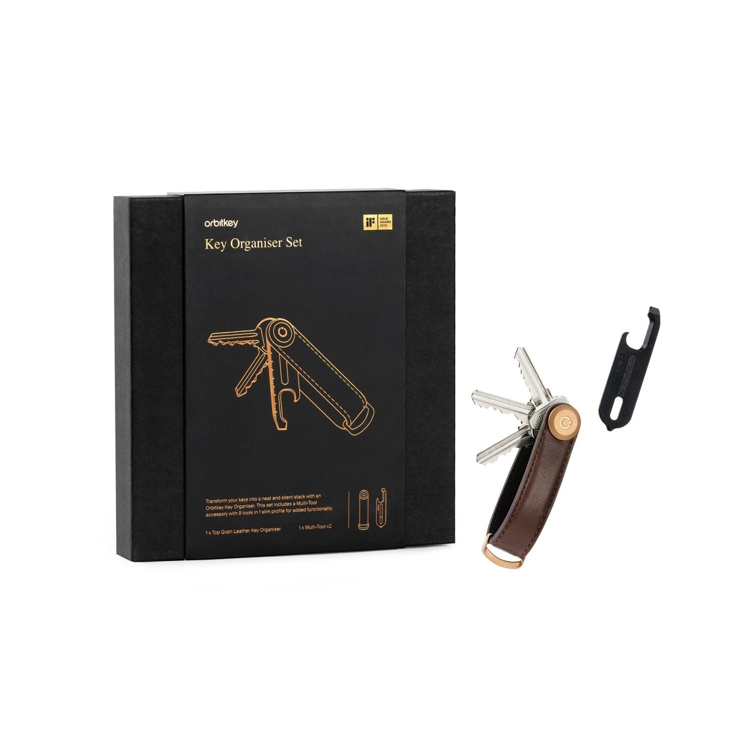 Orbitkey 2.0 Leather Key Organizer