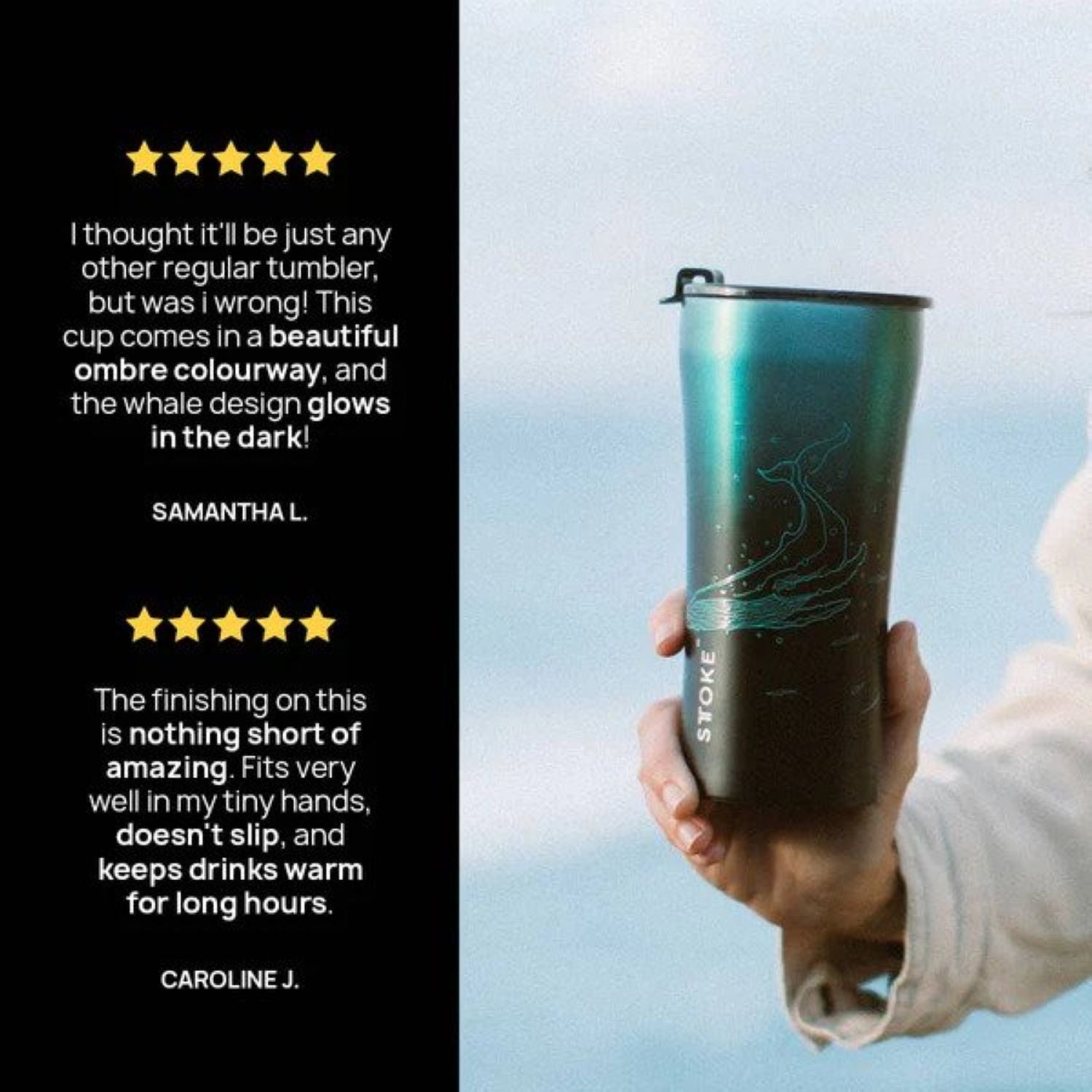 STTOKE Limited Edition Leakproof Ocean Series Insulated Cup 12oz