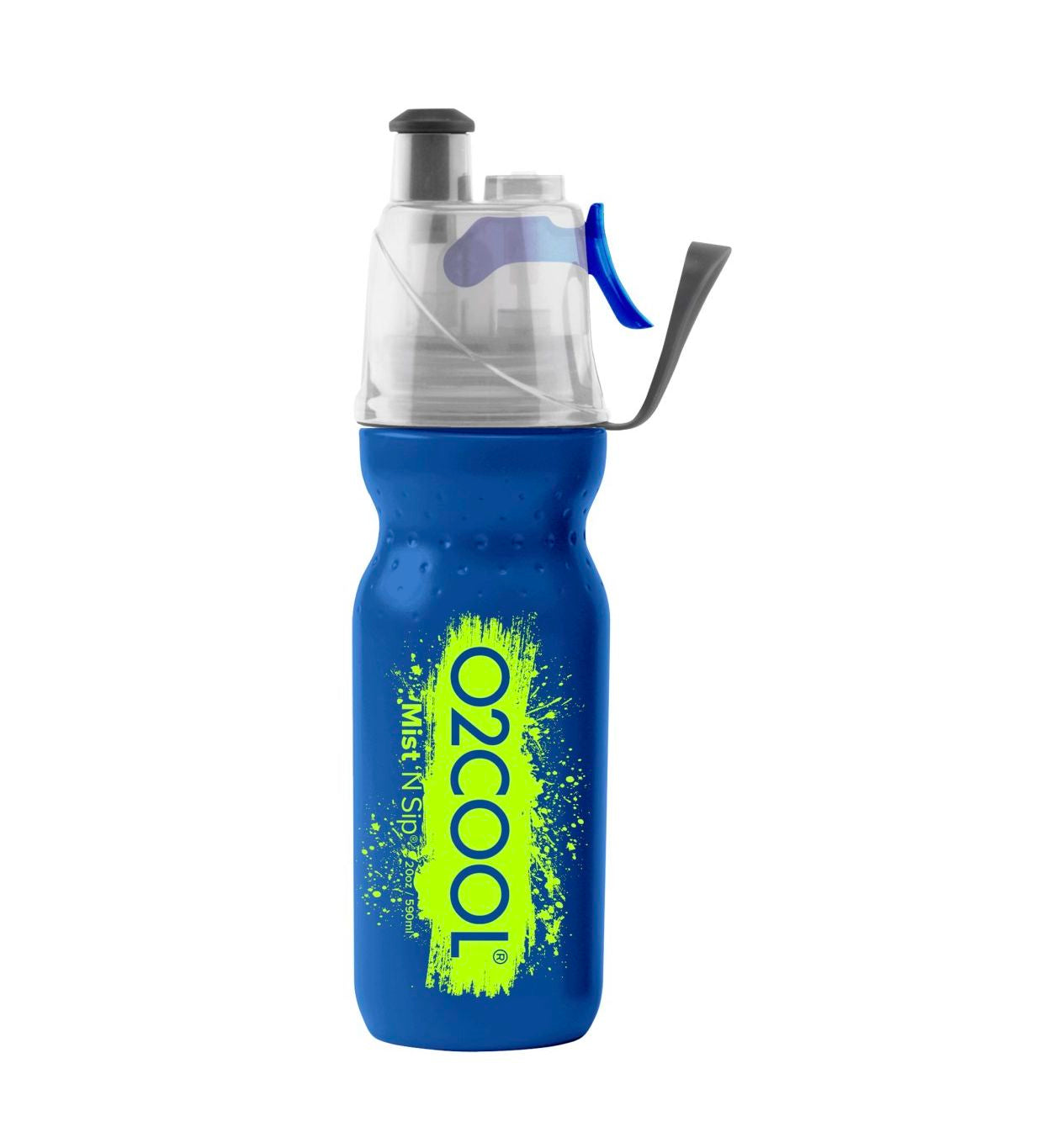O2COOL Arctic Squeeze Mist 'N Sip 20oz Classic Brush Sp1 Water Bottle