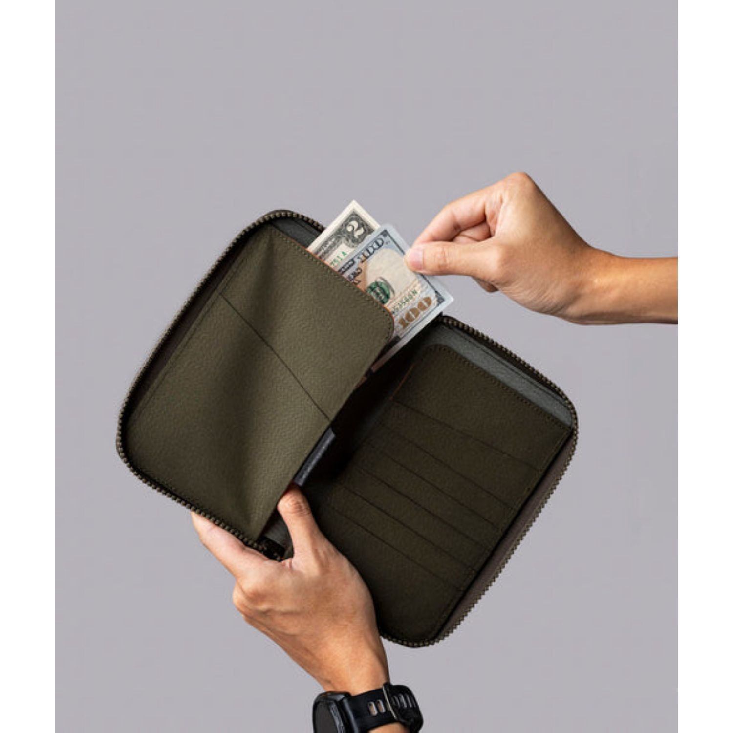 ALPAKA Zip Passport Wallet