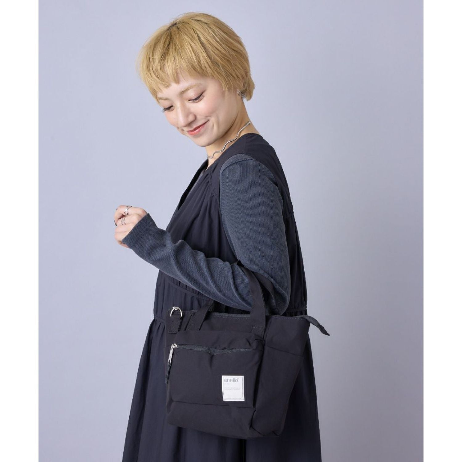 Anello Circle 2Way Mini Tote Bag