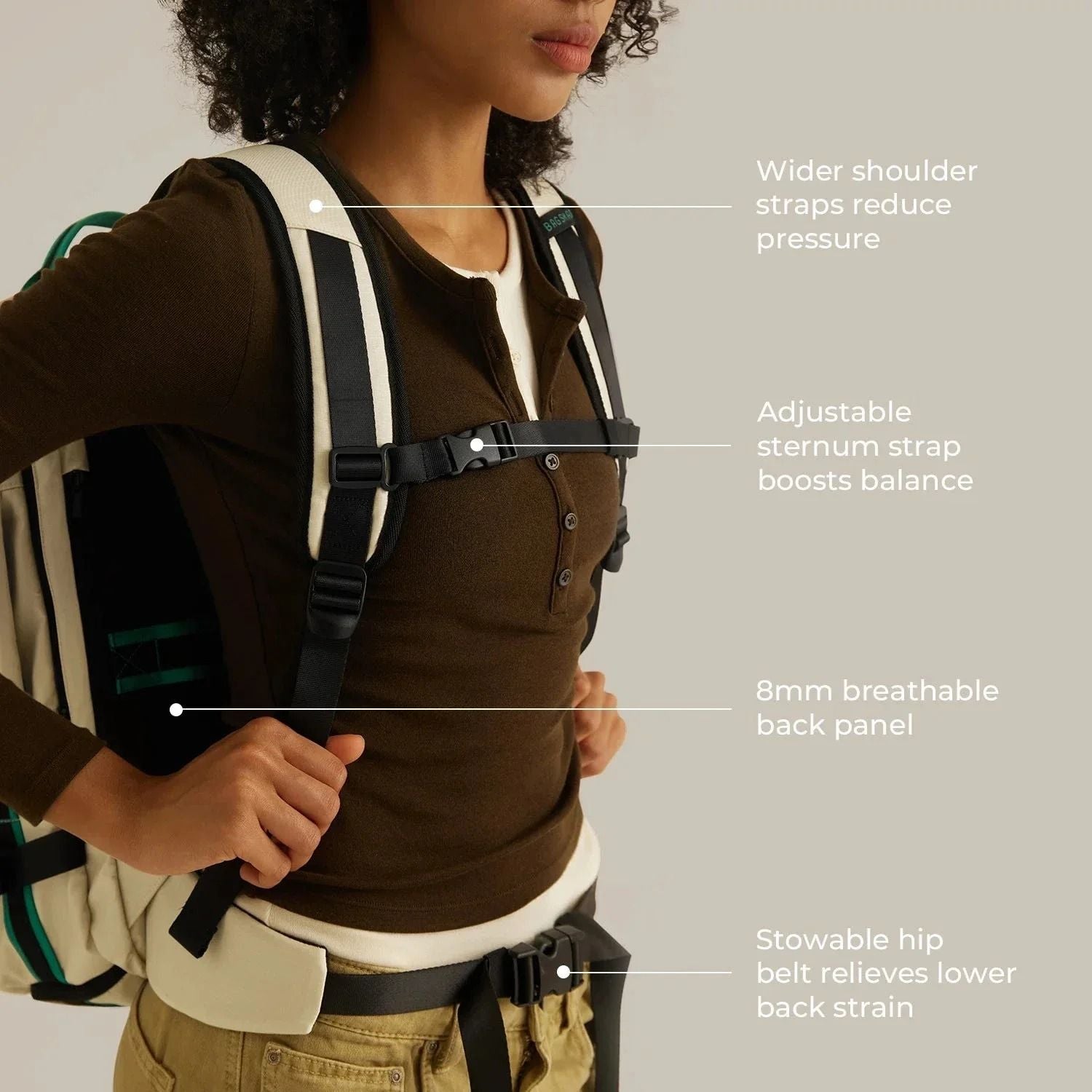 Bagsmart Blast Pro Quick Access Carry On Travel Backpack 40L