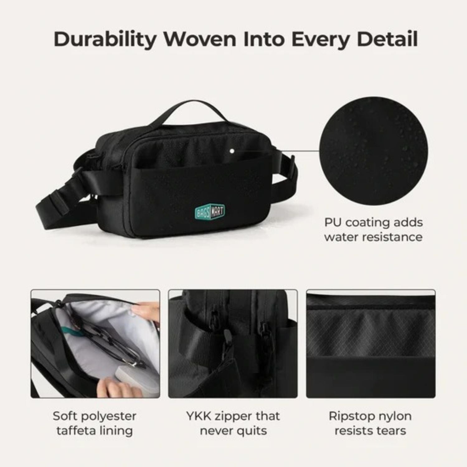 Bagsmart Blast Travel Sling Bag 3.3L