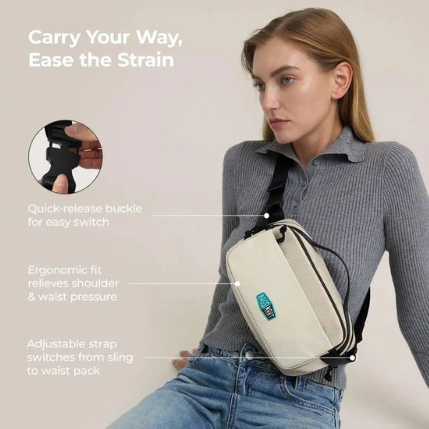 Bagsmart Blast Travel Sling Bag 3.3L