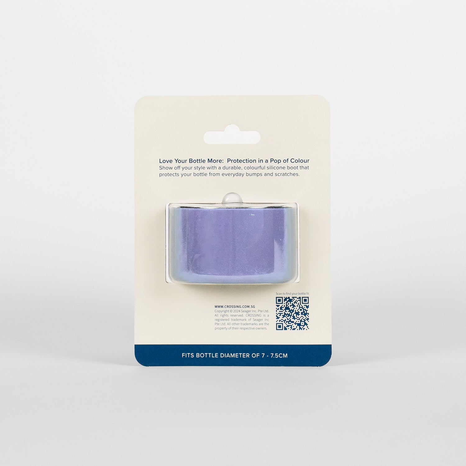 Crossing Silicone Water Bottle Boot - Fits Diameter 7-7.5cm (550ml) Blistered Pack