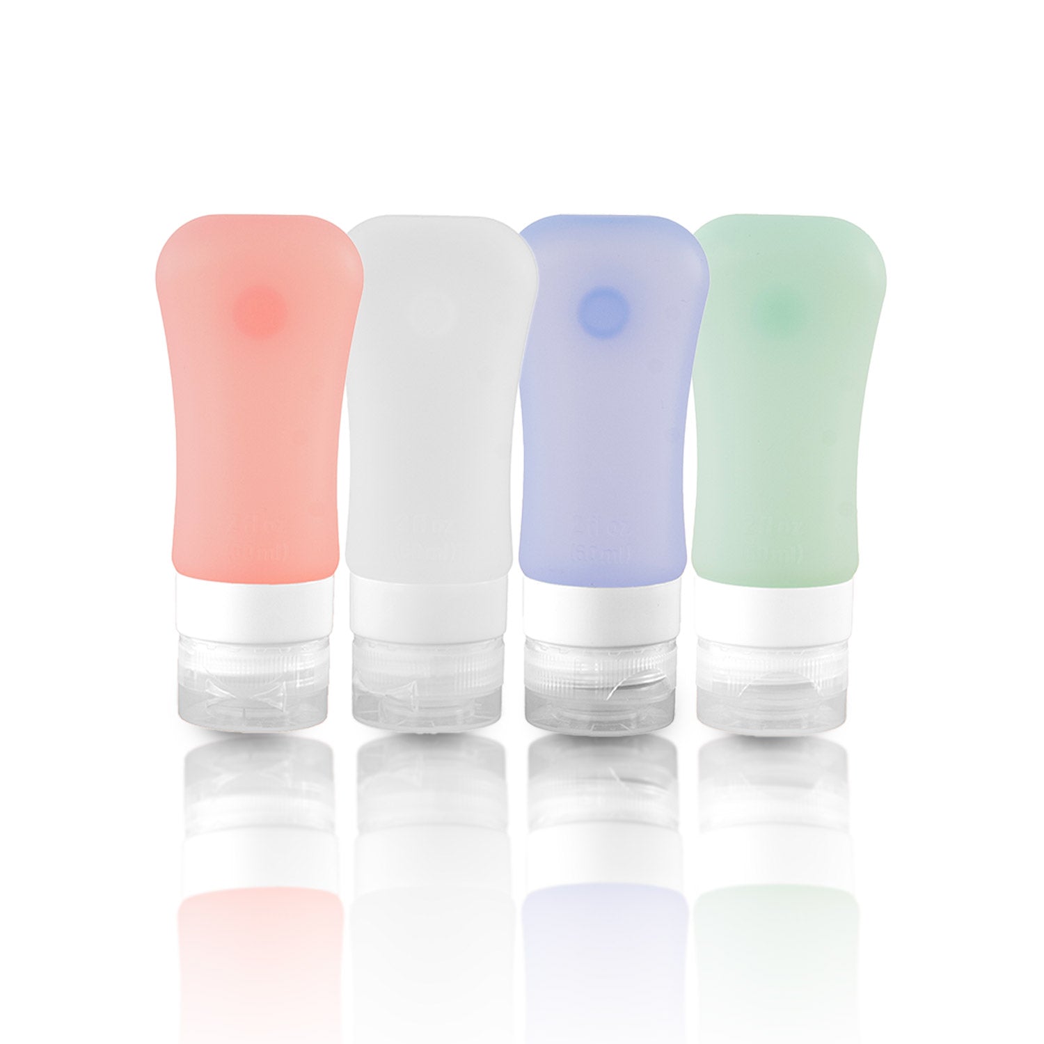 Crossing Silicone Leak Proof TSA Approved Travel Size Bottles 90ml (4 Pack)
