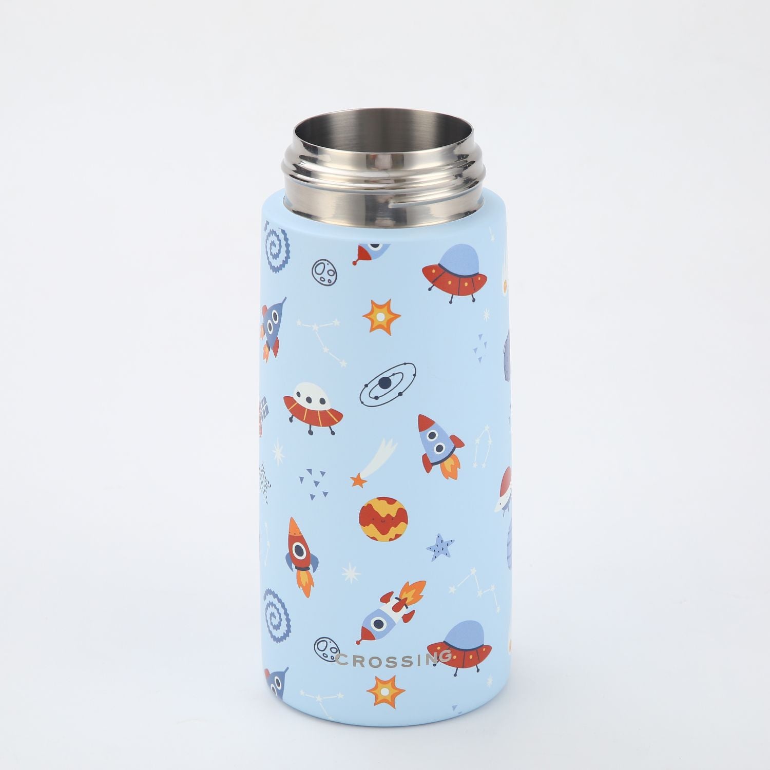 Crossing S/S 316 Kids' Insulated Water Bottle W/Sipper Silicone Straw 400ml