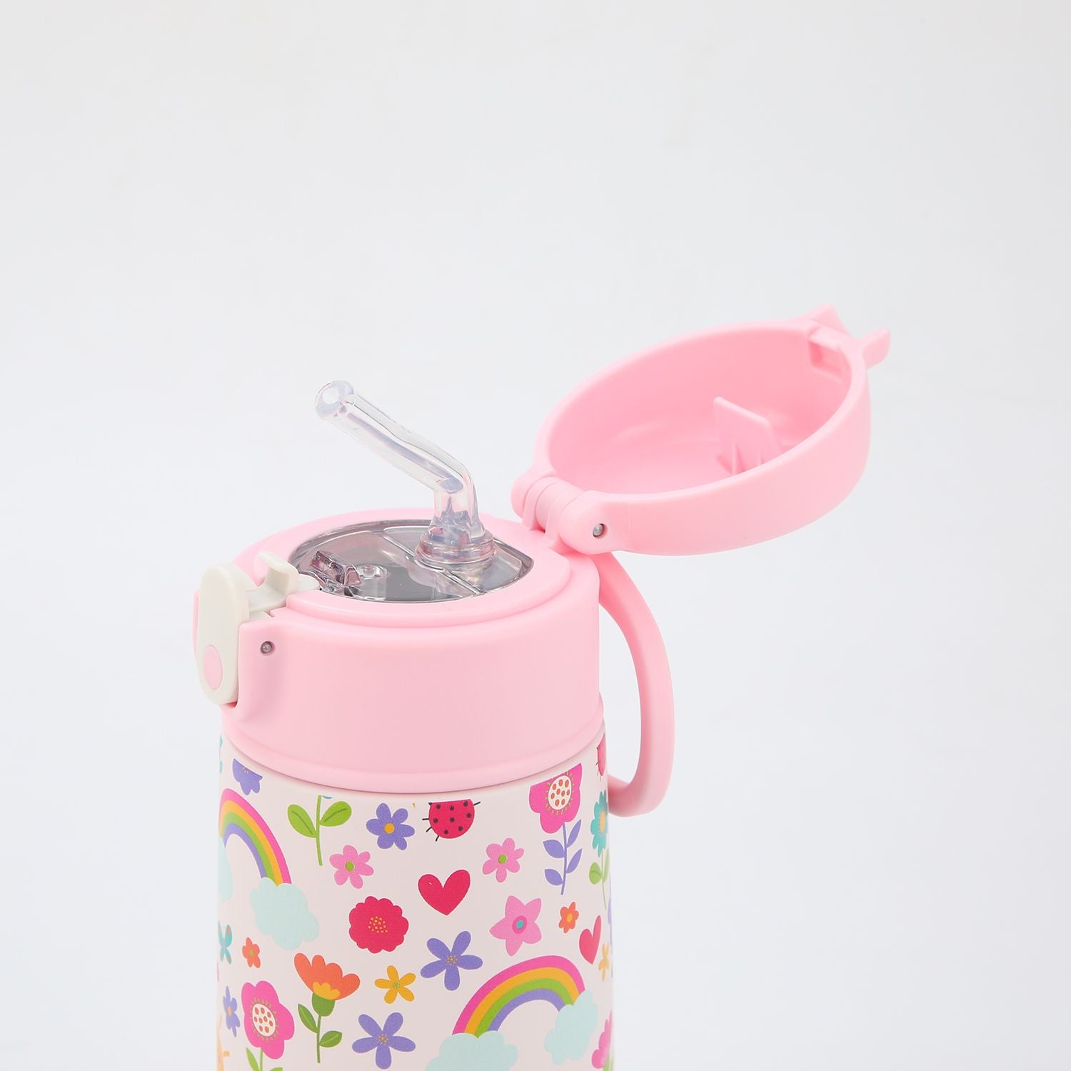 Crossing S/S 316 Kids' Insulated Water Bottle W/Sipper Silicone Straw 400ml