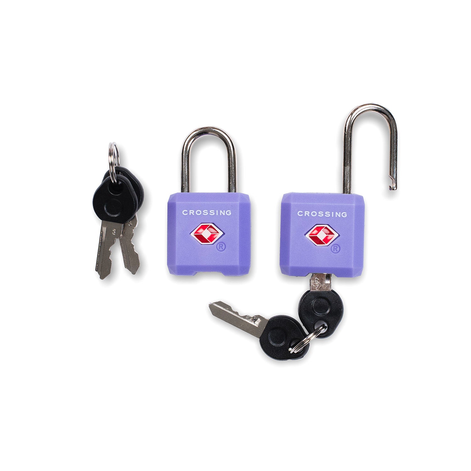 Crossing Ultra-Light TSA Travel Lock With Keys (Twin Pack)