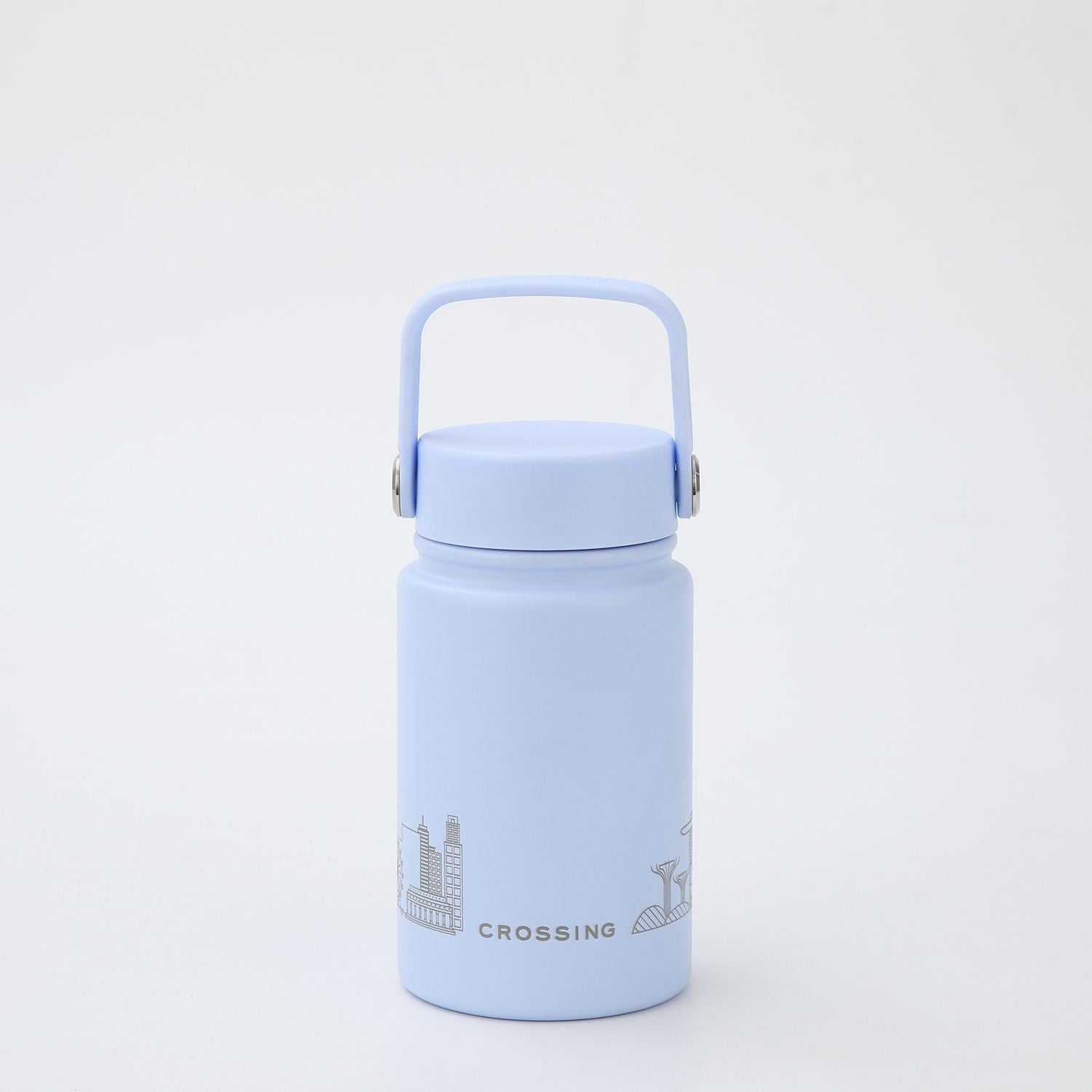 Crossing Urban Ceramic S/S Insulated Flat Cap Bottle With Handle 400ml